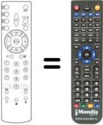Replacement remote control Sinudyne JAZZ TLV 21310