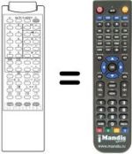 Replacement remote control 3F14-00022-050