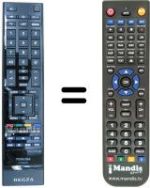 Replacement remote control Toshiba 46 WL 753