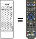 Replacement remote control 4AA4U1T0079