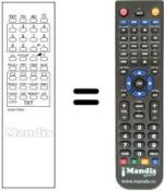 Replacement remote control 4AA4U1T0093