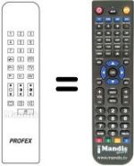 Replacement remote control Profex CTV 5520 VT