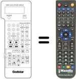 Replacement remote control 597-080E
