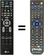 Replacement remote control LG 42 LE 2R