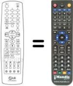 Replacement remote control LG KE 14PZ GX / BX / PX