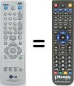 Replacement remote control LG LV 4285
