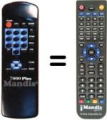 Replacement remote control 7000 PLUS
