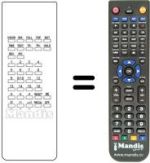 Replacement remote control A510871