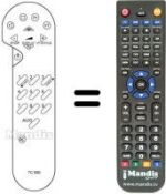 Replacement remote control Thomson 70 MK 68 L