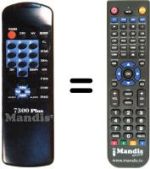 Replacement remote control 7300 PLUS