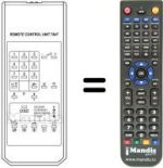 Replacement remote control 784 T OSD