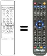 Replacement remote control 785-51400-07