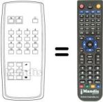 Replacement remote control 8668812231