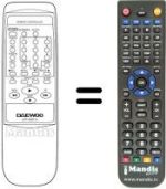 Replacement remote control 97P1R2BT12