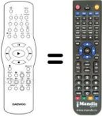 Replacement remote control 97P1R2CPA1