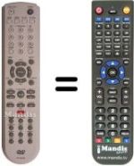 Replacement remote control 97P1RA2FB