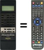 Replacement remote control A05141 LCD