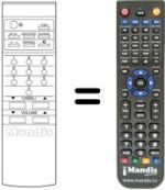 Replacement remote control A76M028030