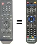 Replacement remote control 00071 F