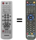 Replacement remote control Samsung DVD R-121