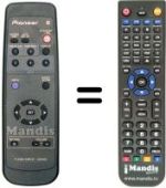 Replacement remote control AXD 1459