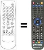 Replacement remote control Daewoo S 21H4T2