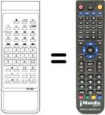 Replacement remote control Sanyo CEP 2147