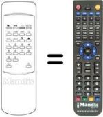 Replacement remote control CANAL+ COMCRIPT 4000