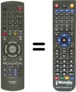 Replacement remote control Toshiba 44 PL 93 G