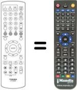 Replacement remote control Toshiba 28 WD 96 G