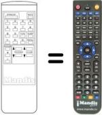 Replacement remote control Multitech KRB 1572 F