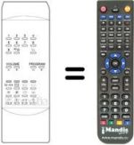 Replacement remote control Atlantic CTV 3715
