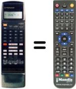 Replacement remote control CU-VR 014