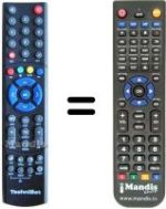 Replacement remote control Technisat DIGIBOXX T4