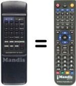 Replacement remote control DIGICOMPUTER 28 KEYS
