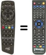 Replacement remote control I-CAN DIGITALE TERRESTRE