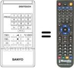 Replacement remote control DIGITOUCH