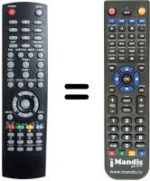 Replacement remote control Denver DMB 111 HDP01