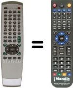 Replacement remote control DVD 3151