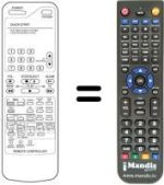Replacement remote control Daewoo DVR 4167 D / P