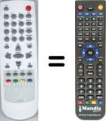 Replacement remote control Daewoo DTH 29