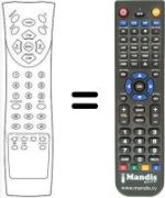 Replacement remote control Orion LA 2000