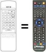 Replacement remote control EGT 28