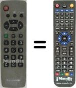 Replacement remote control Panasonic TC-14JR1 C
