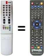 Replacement remote control Funai LCD-C2004