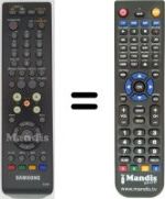 Replacement remote control Samsung SMT T1040