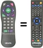 Replacement remote control Locatel HOTEL TV PROG.1