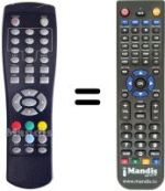 Replacement remote control Adb I-CAN 300 T SHADOW