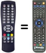 Replacement remote control Adb I-CAN 200 T