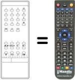 Replacement remote control INFRARED 1030 S